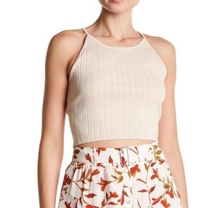 Crop Tank Top SZ M, Gemma Knit, Ribbed NEW